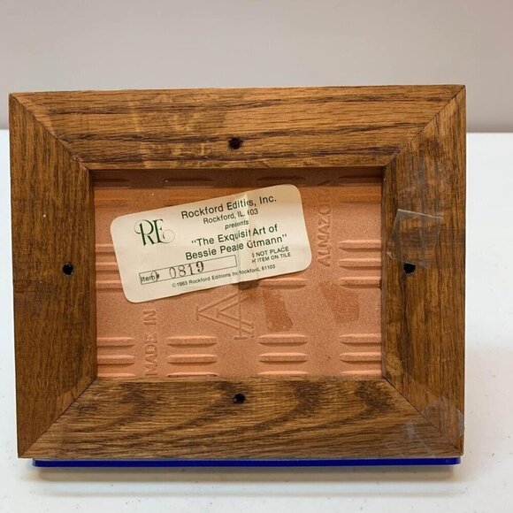 Vintage Bessie Pease Gutmann 1983 Framed Tile Print - Picture 5 of 5